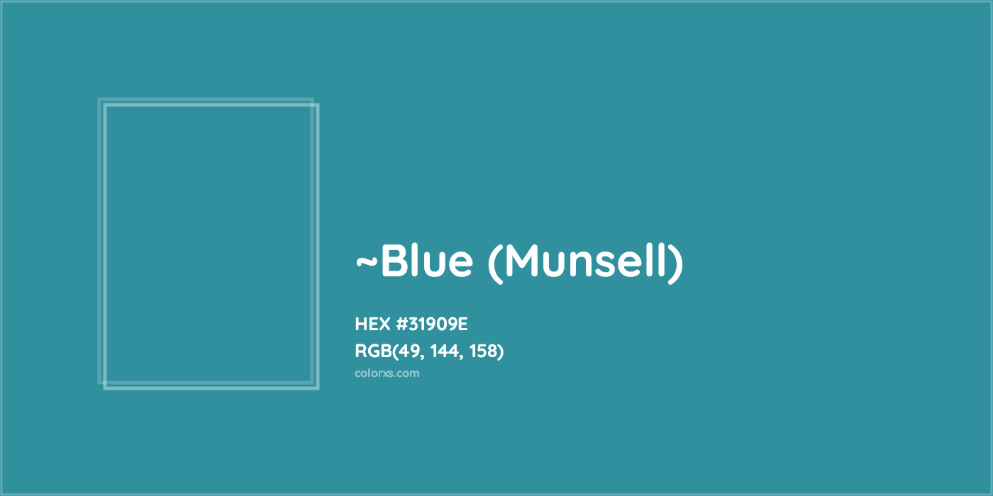 HEX #31909E Color Name, Color Code, Palettes, Similar Paints, Images
