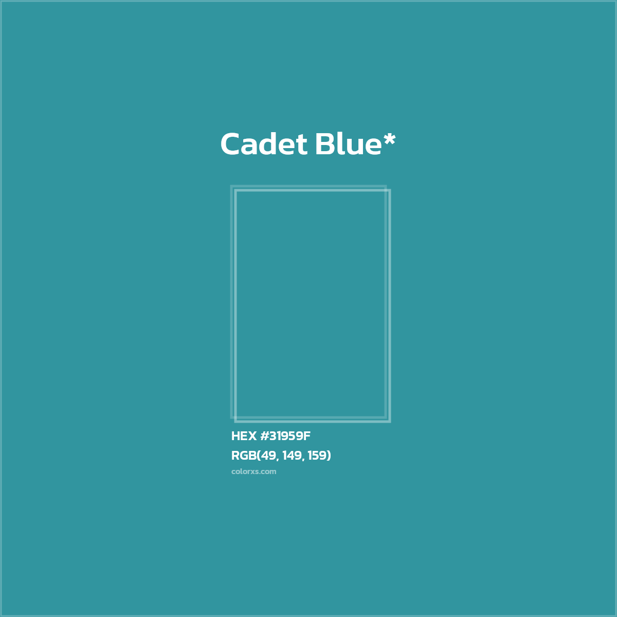 HEX #31959F Color Name, Color Code, Palettes, Similar Paints, Images