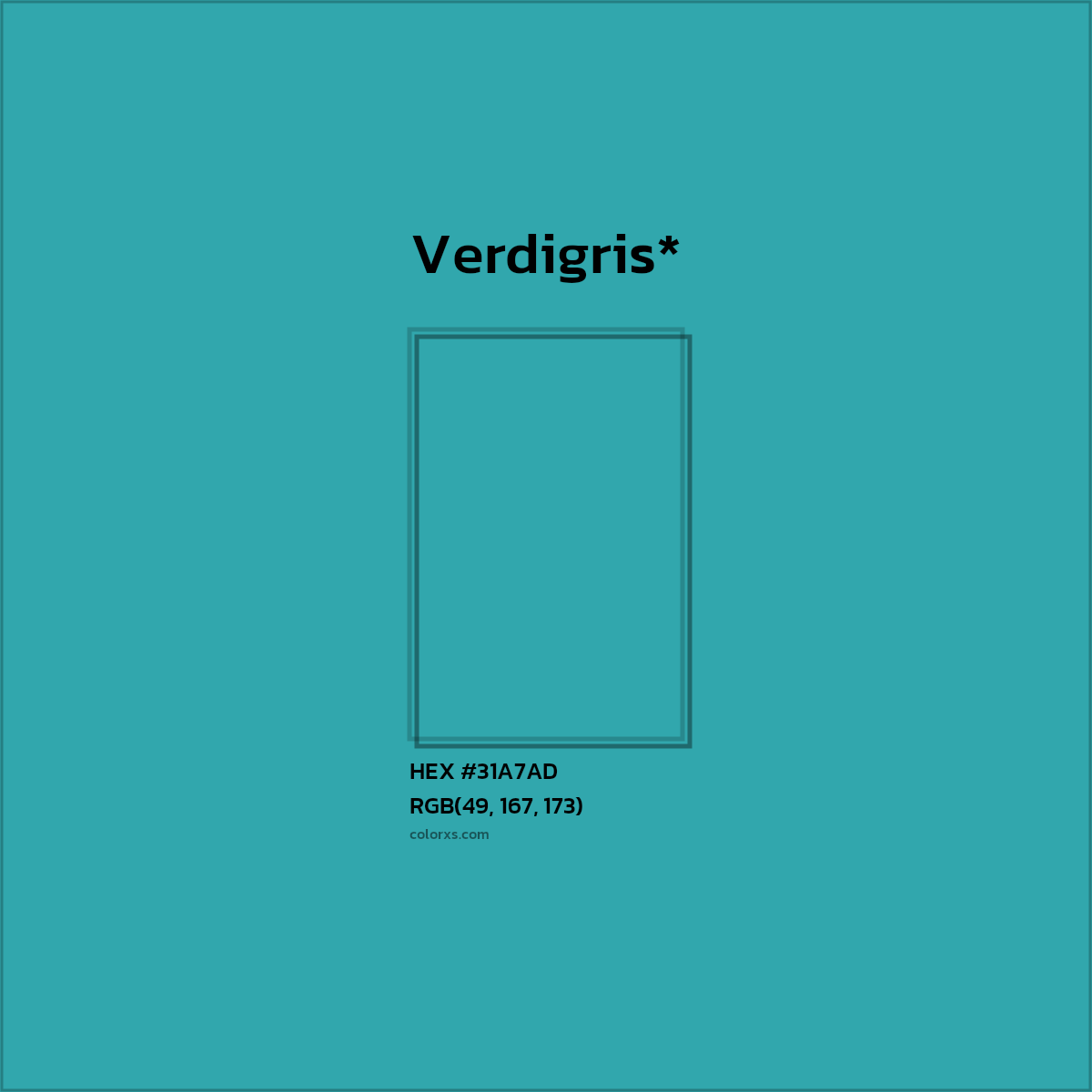 HEX #31A7AD Color Name, Color Code, Palettes, Similar Paints, Images