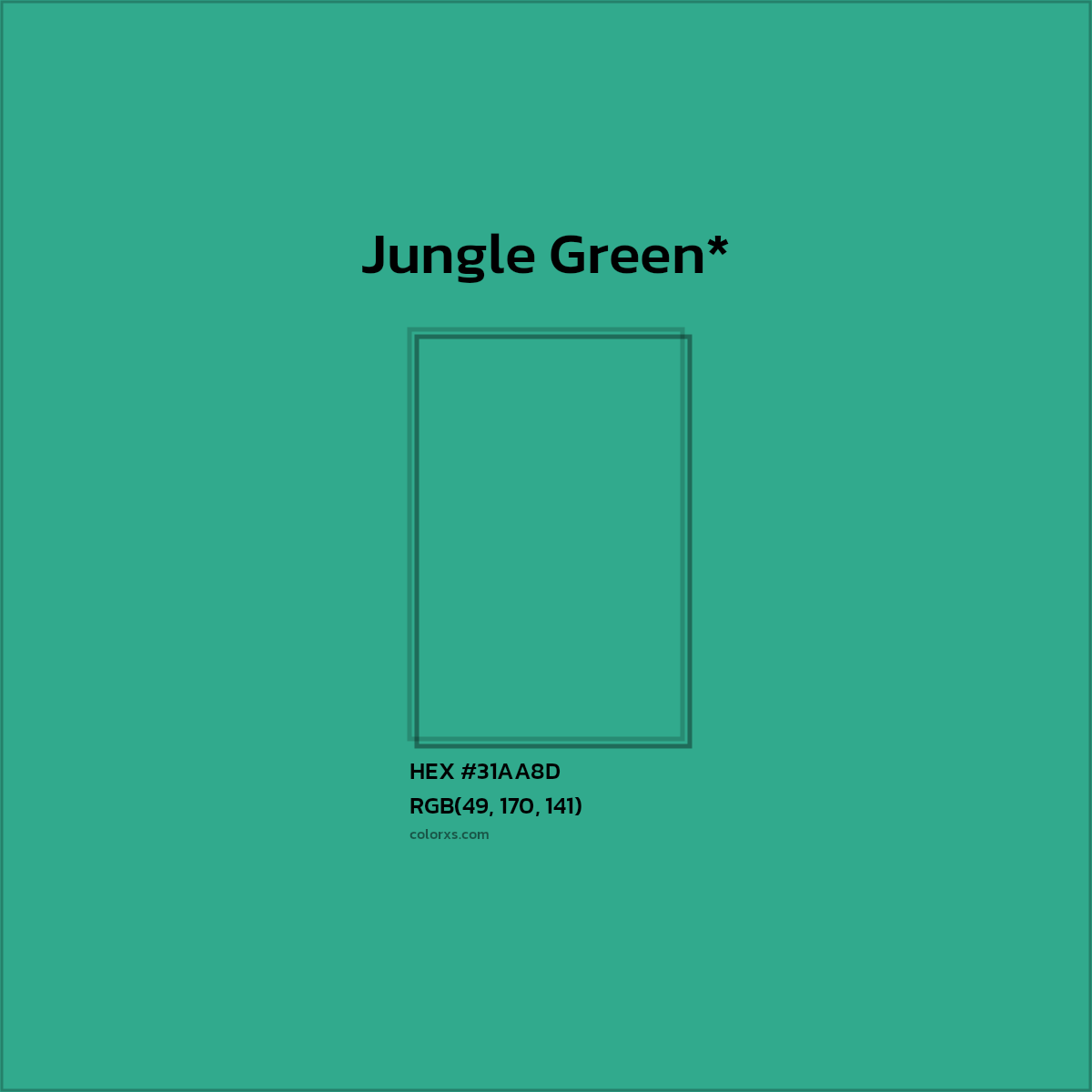 HEX #31AA8D Color Name, Color Code, Palettes, Similar Paints, Images
