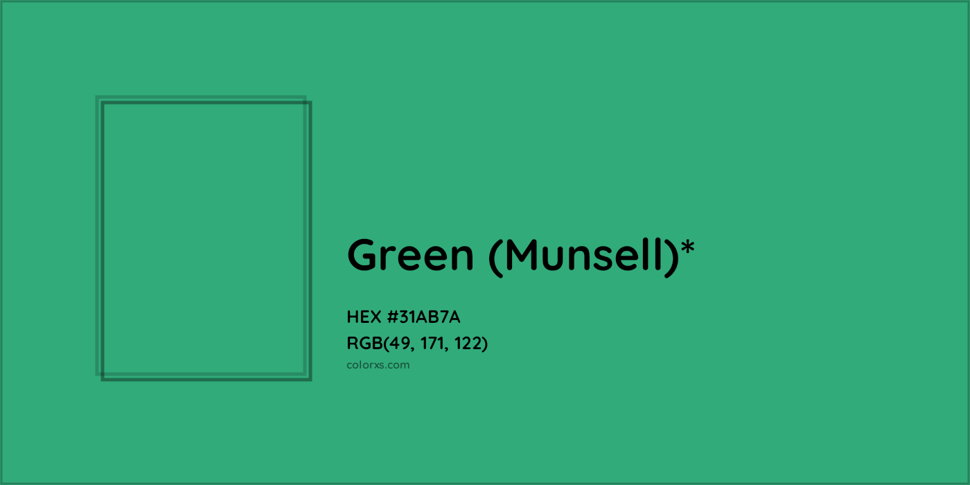 HEX #31AB7A Color Name, Color Code, Palettes, Similar Paints, Images
