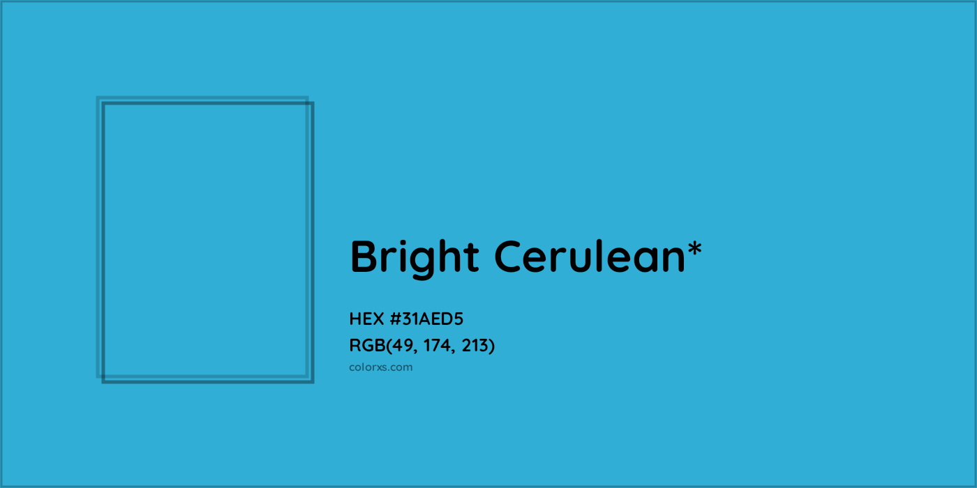 HEX #31AED5 Color Name, Color Code, Palettes, Similar Paints, Images