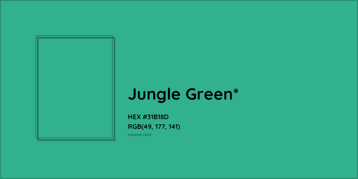 HEX #31B18D Color Name, Color Code, Palettes, Similar Paints, Images