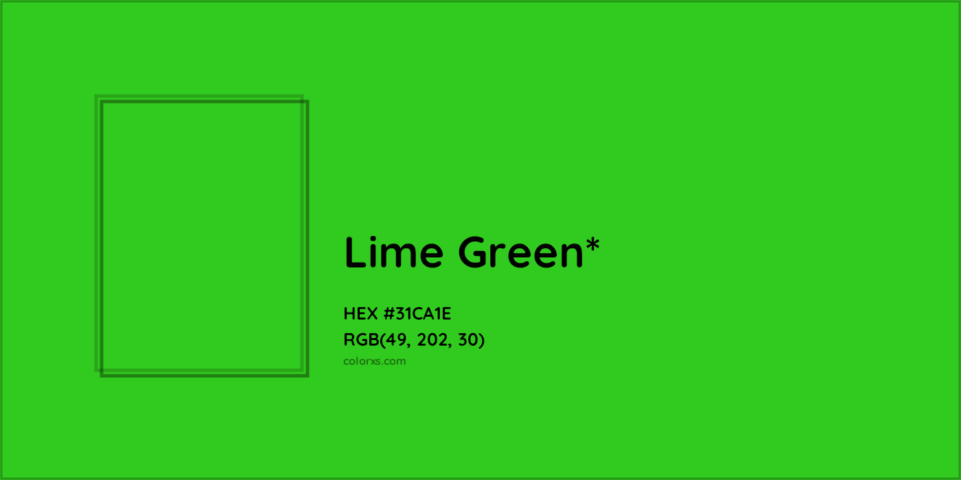 HEX #31CA1E Color Name, Color Code, Palettes, Similar Paints, Images