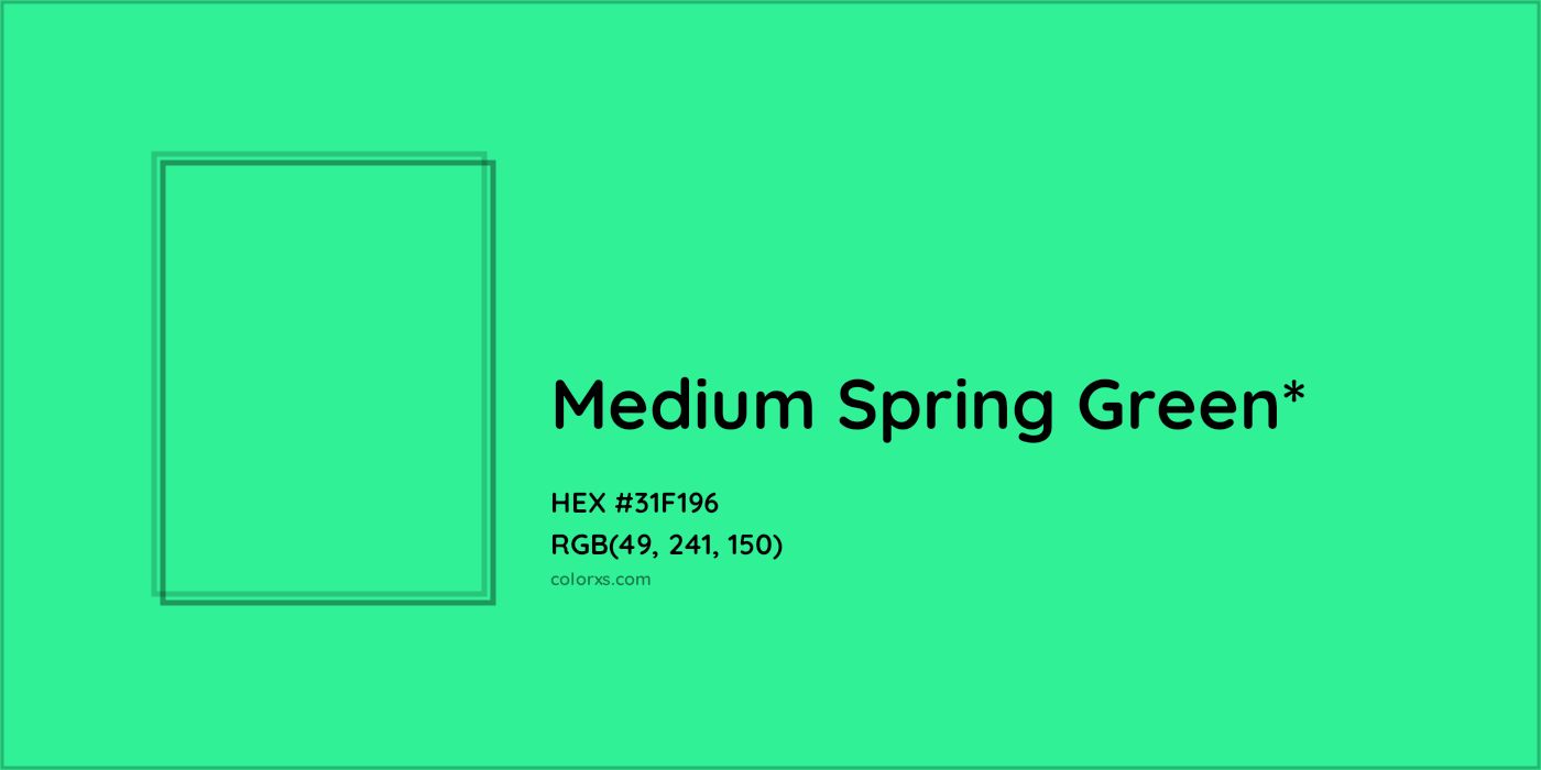 HEX #31F196 Color Name, Color Code, Palettes, Similar Paints, Images