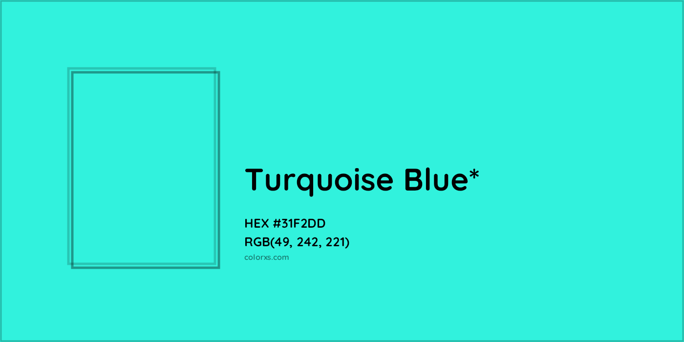 HEX #31F2DD Color Name, Color Code, Palettes, Similar Paints, Images