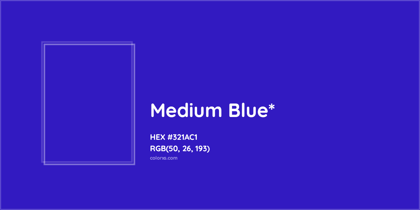 HEX #321AC1 Color Name, Color Code, Palettes, Similar Paints, Images