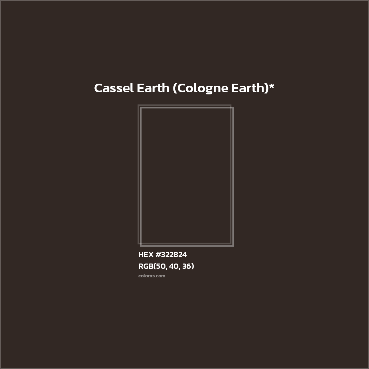 HEX #322824 Color Name, Color Code, Palettes, Similar Paints, Images