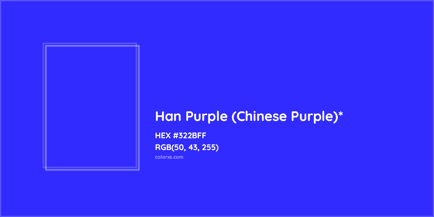 HEX #322BFF Color Name, Color Code, Palettes, Similar Paints, Images