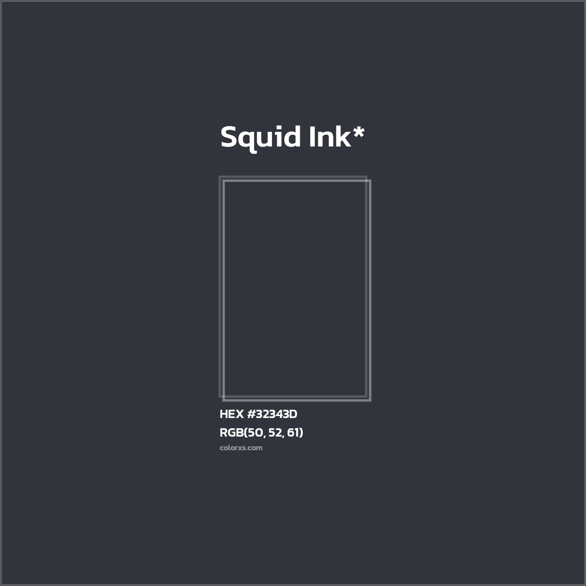 HEX #32343D Color Name, Color Code, Palettes, Similar Paints, Images
