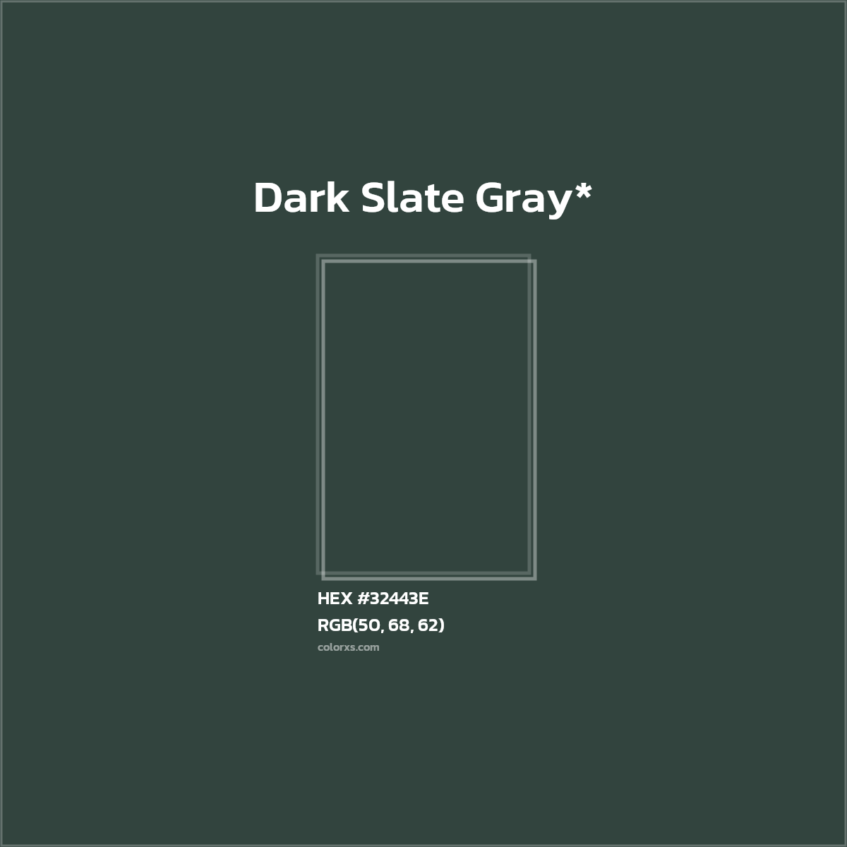 HEX #32443E Color Name, Color Code, Palettes, Similar Paints, Images