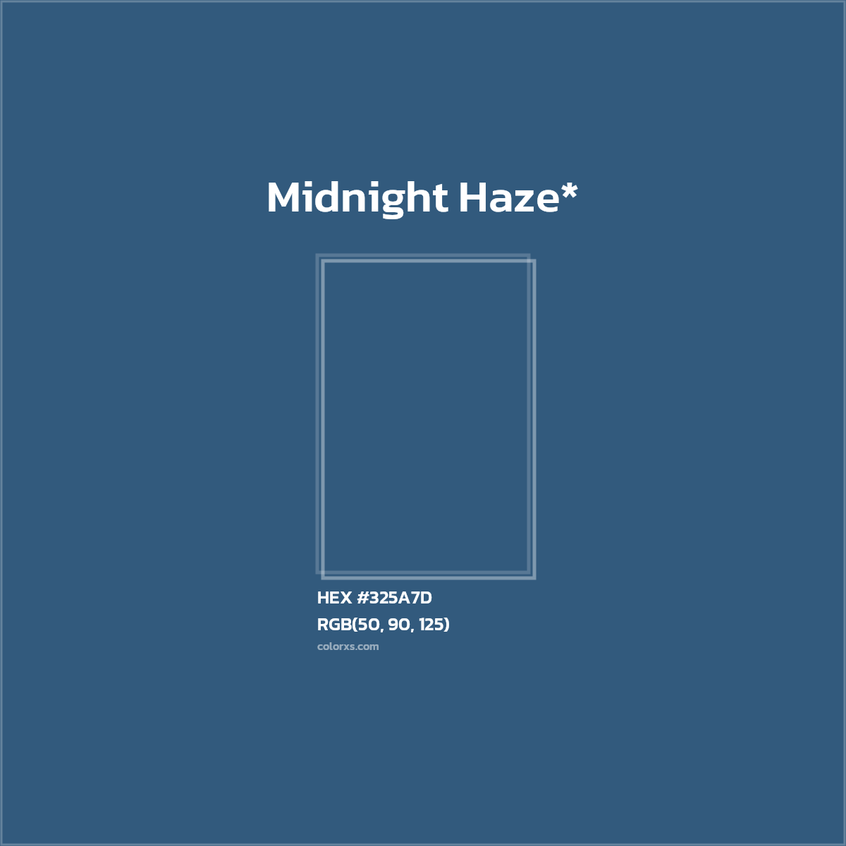 HEX #325A7D Color Name, Color Code, Palettes, Similar Paints, Images