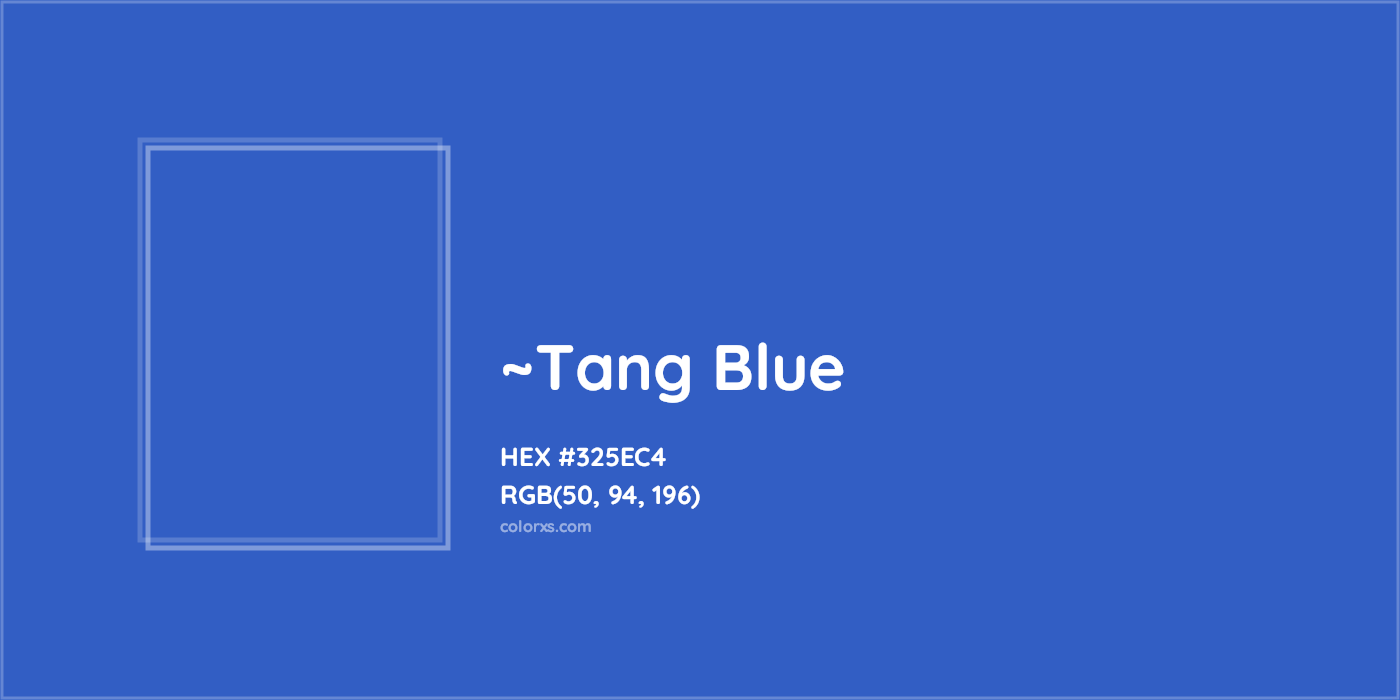 HEX #325EC4 Color Name, Color Code, Palettes, Similar Paints, Images