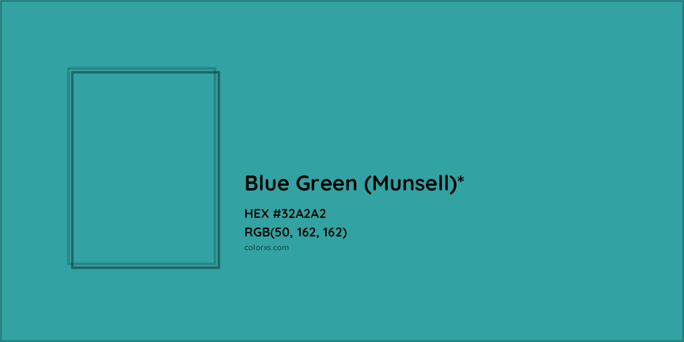 HEX #32A2A2 Color Name, Color Code, Palettes, Similar Paints, Images