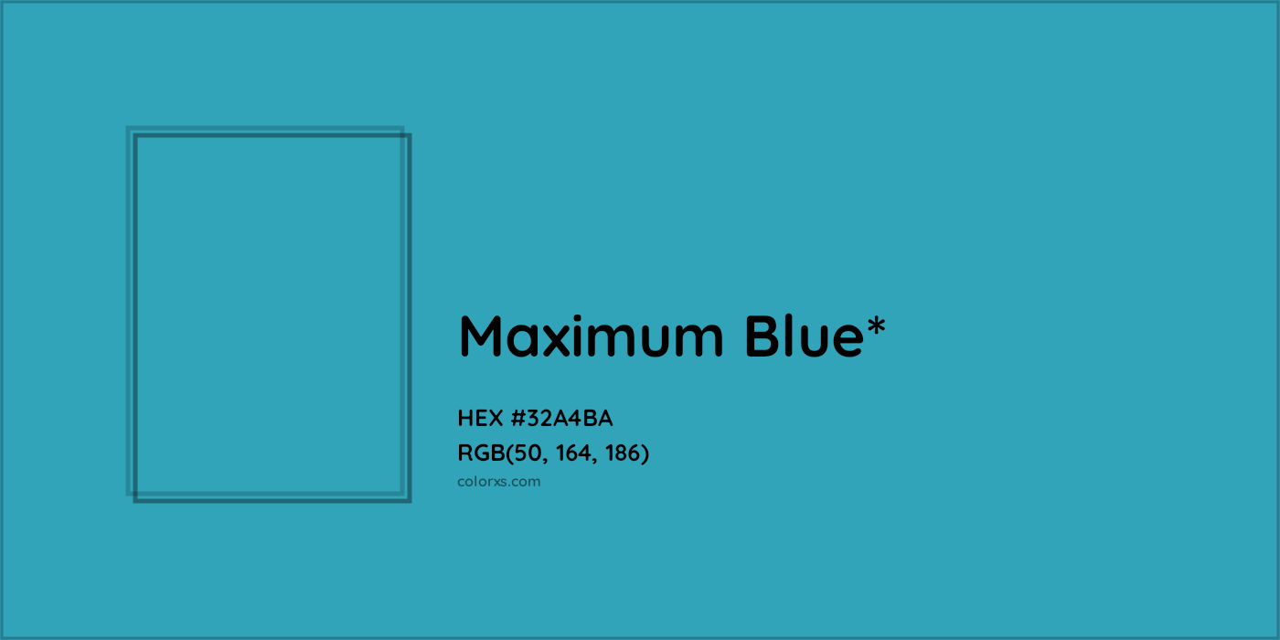 HEX #32A4BA Color Name, Color Code, Palettes, Similar Paints, Images
