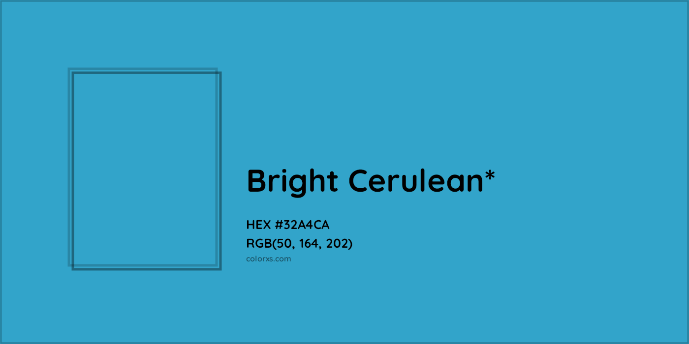 HEX #32A4CA Color Name, Color Code, Palettes, Similar Paints, Images