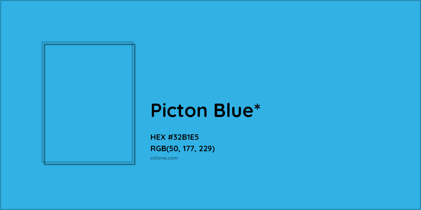 HEX #32B1E5 Color Name, Color Code, Palettes, Similar Paints, Images