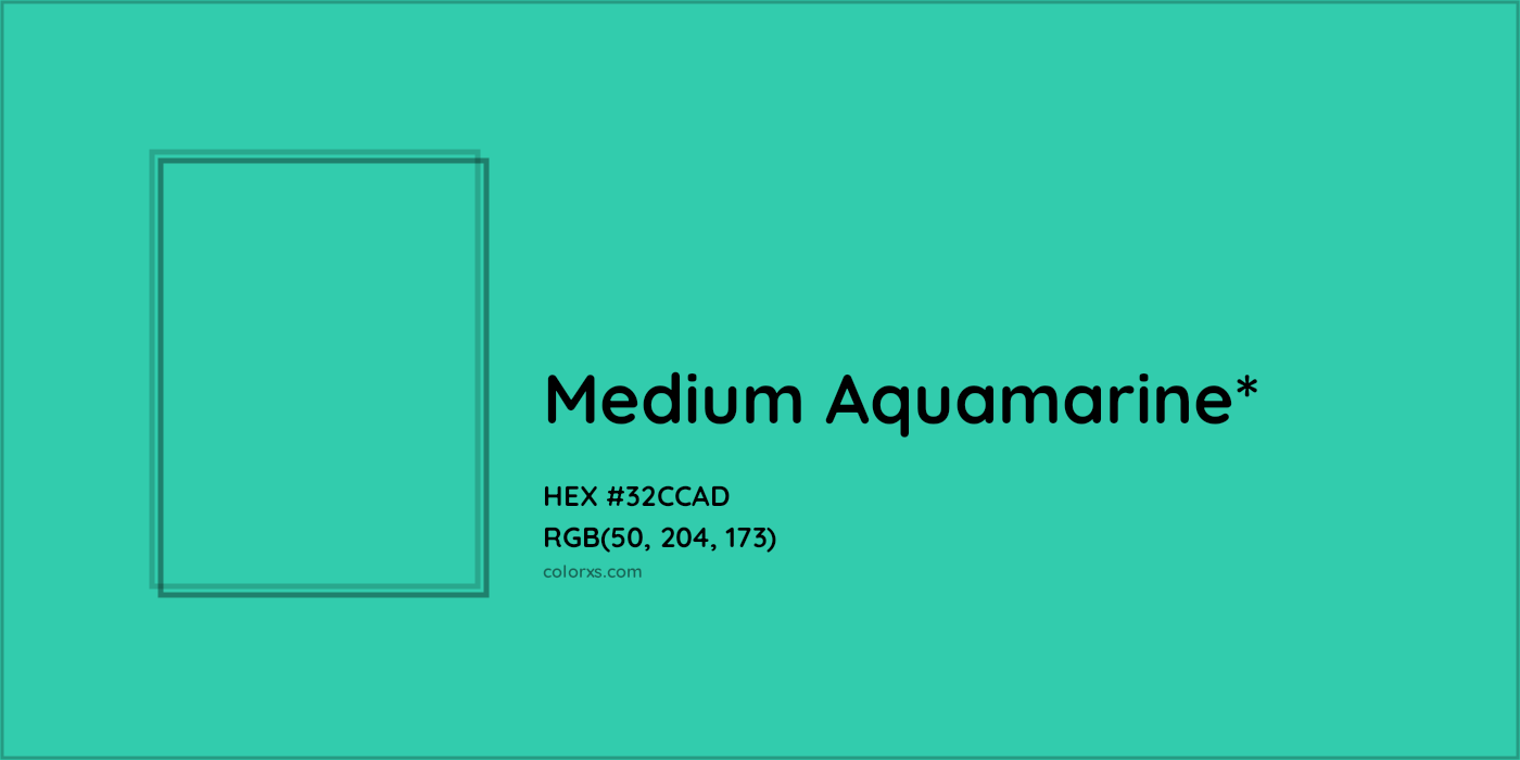 HEX #32CCAD Color Name, Color Code, Palettes, Similar Paints, Images