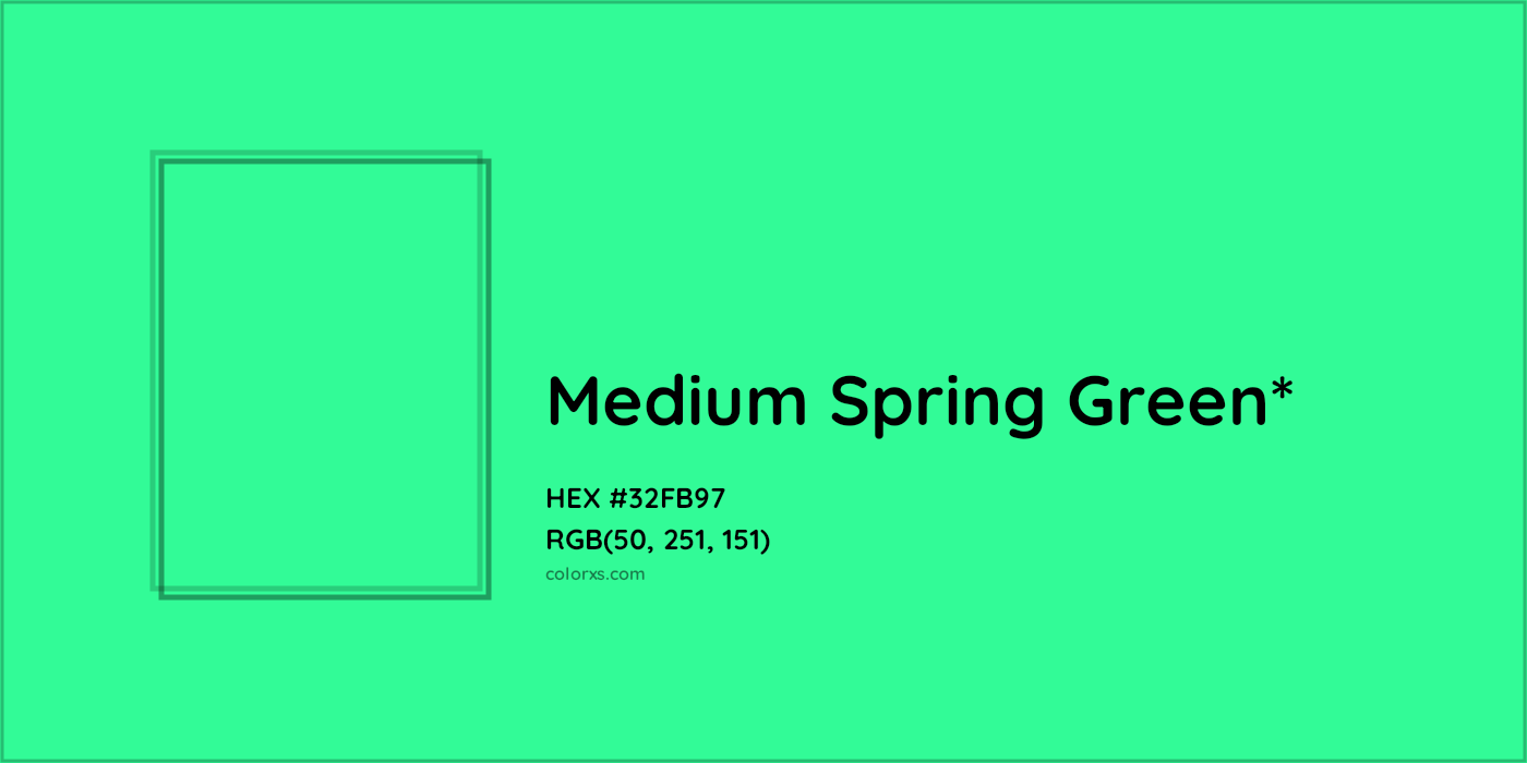 HEX #32FB97 Color Name, Color Code, Palettes, Similar Paints, Images