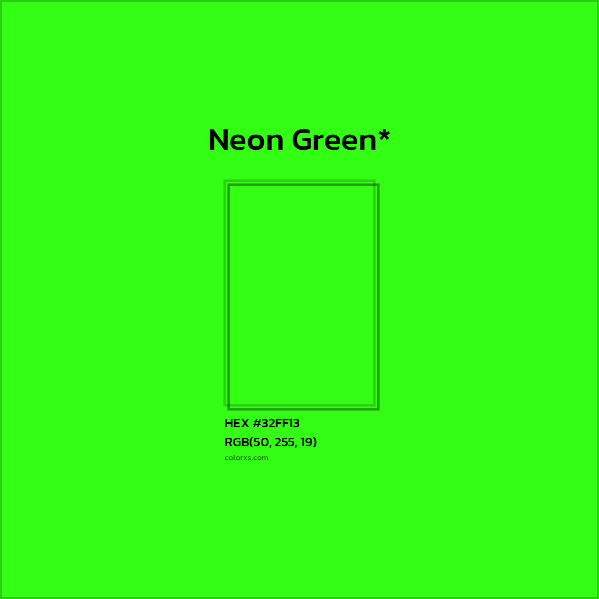 HEX #32FF13 Color Name, Color Code, Palettes, Similar Paints, Images