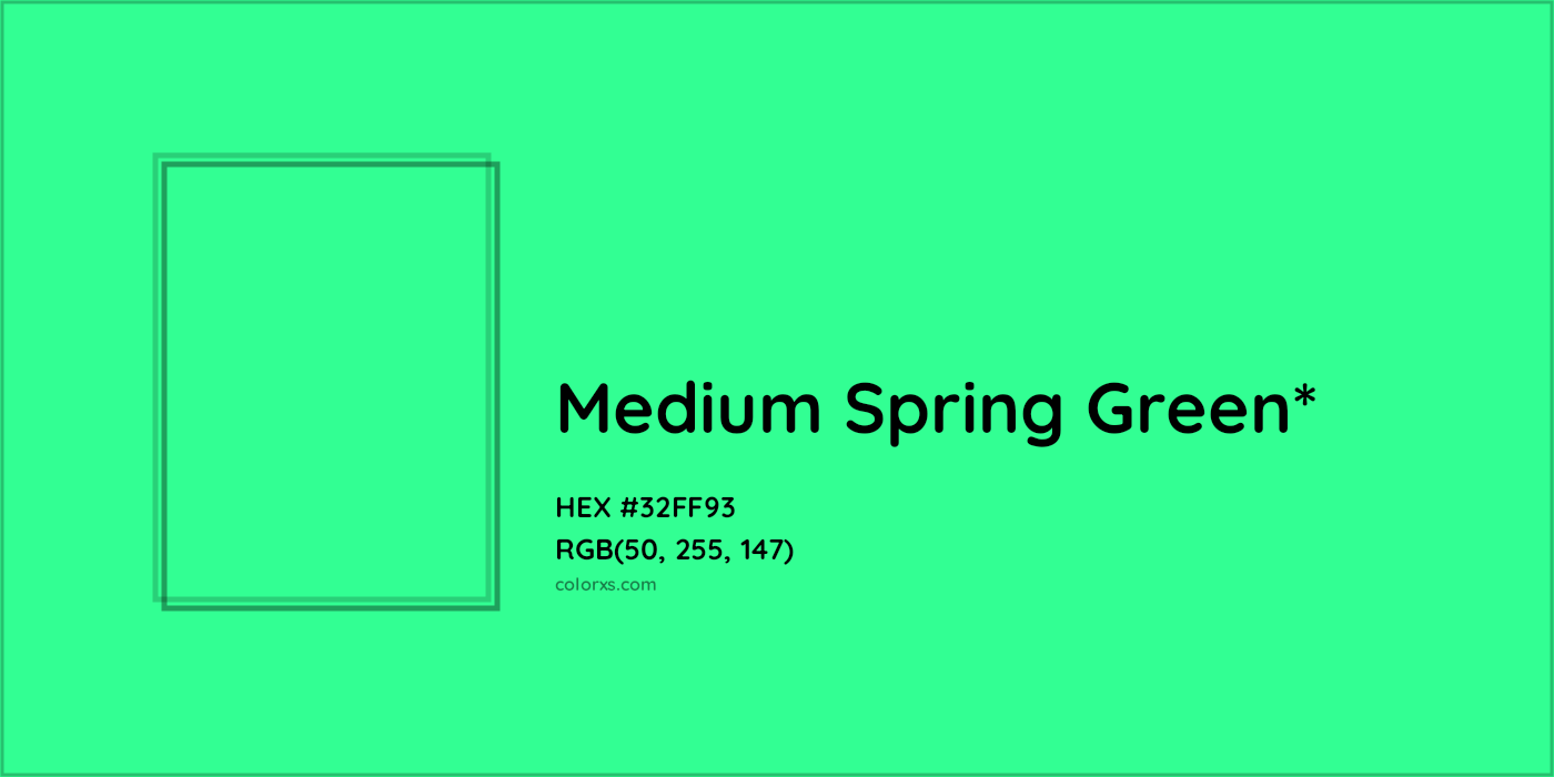 HEX #32FF93 Color Name, Color Code, Palettes, Similar Paints, Images