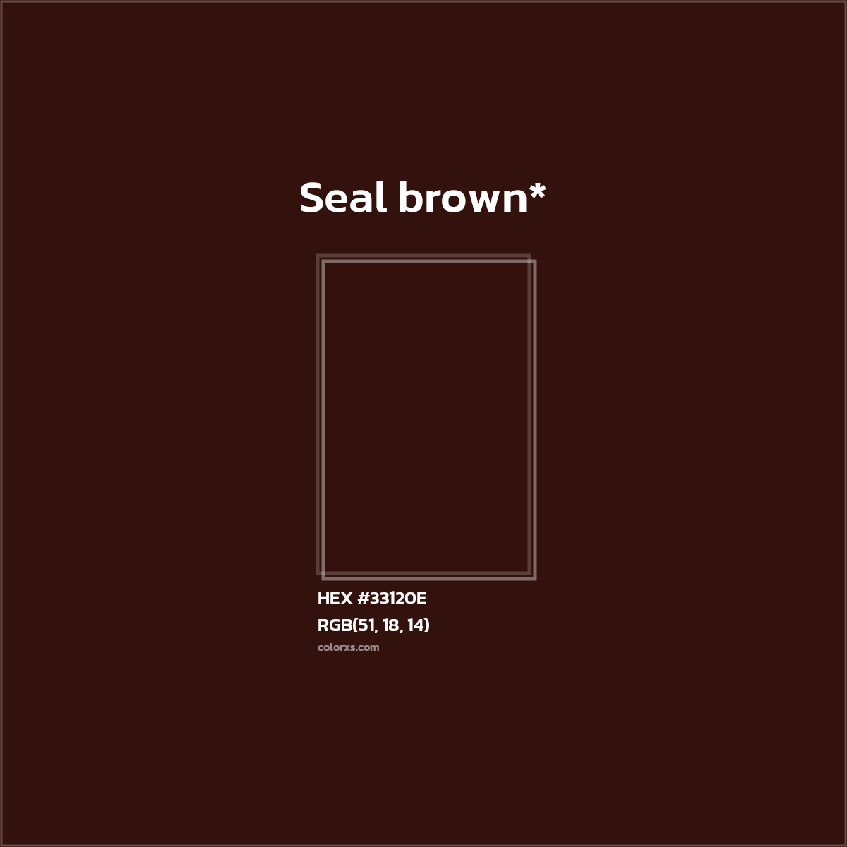 HEX #33120E Color Name, Color Code, Palettes, Similar Paints, Images
