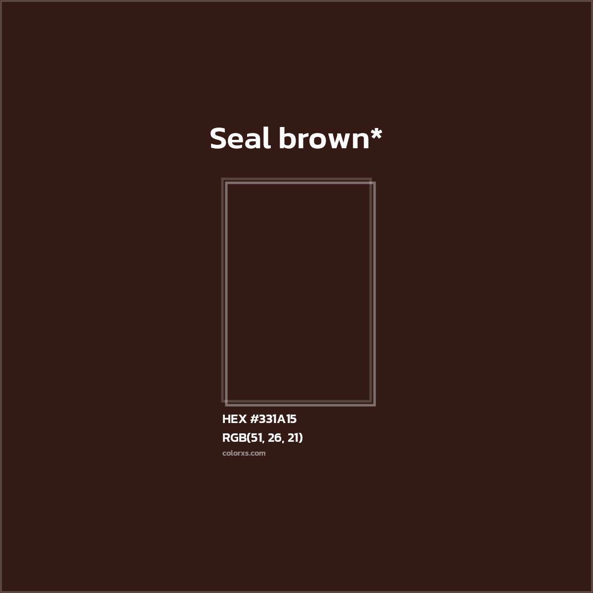 HEX #331A15 Color Name, Color Code, Palettes, Similar Paints, Images