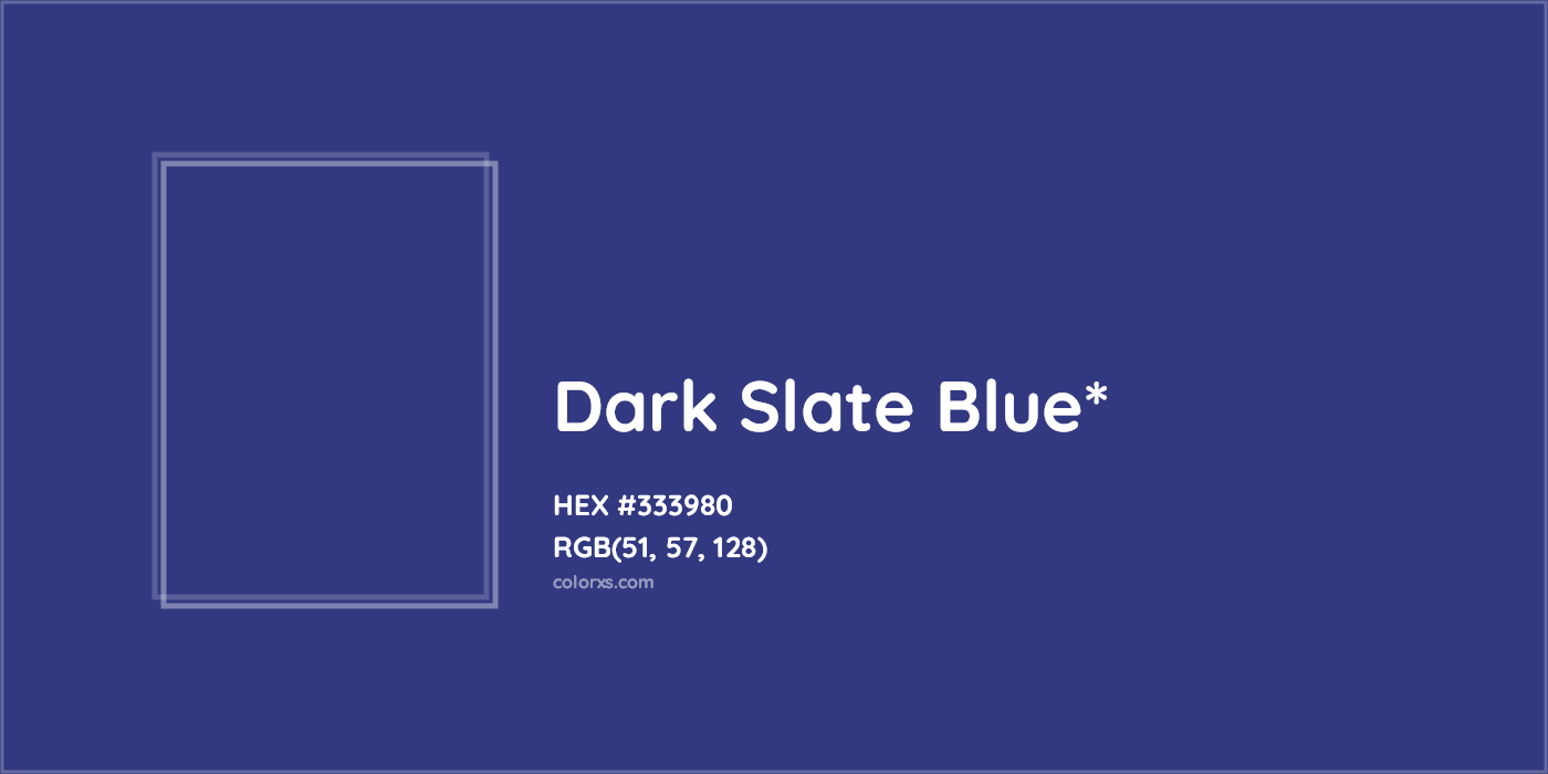 HEX #333980 Color Name, Color Code, Palettes, Similar Paints, Images