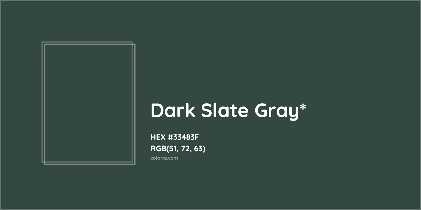HEX #33483F Color Name, Color Code, Palettes, Similar Paints, Images