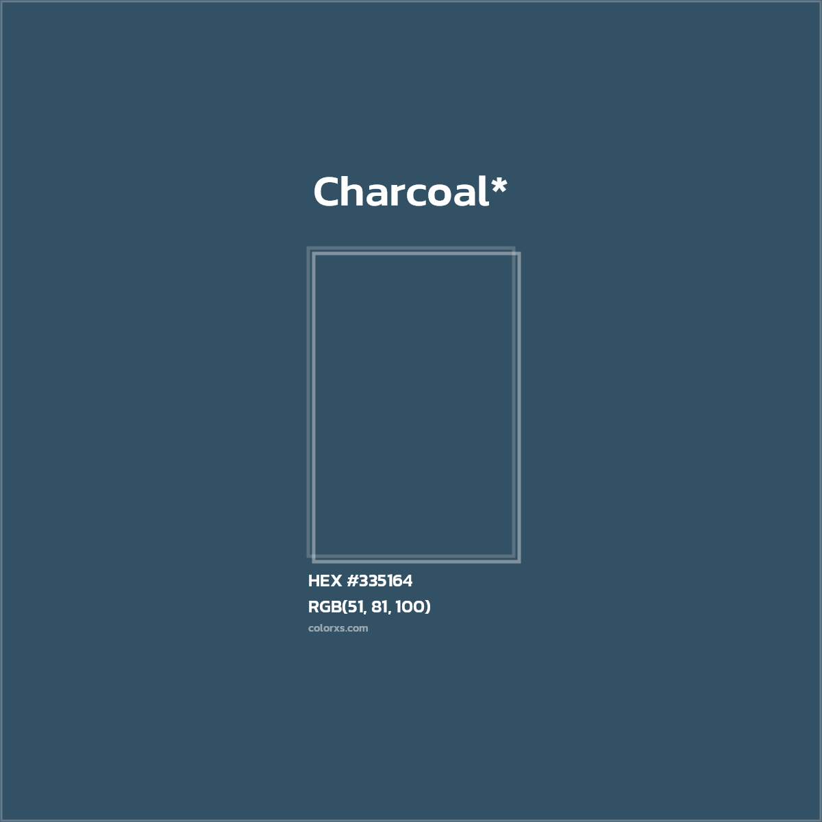 HEX #335164 Color Name, Color Code, Palettes, Similar Paints, Images