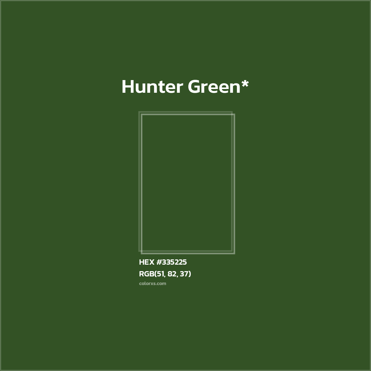 HEX #335225 Color Name, Color Code, Palettes, Similar Paints, Images
