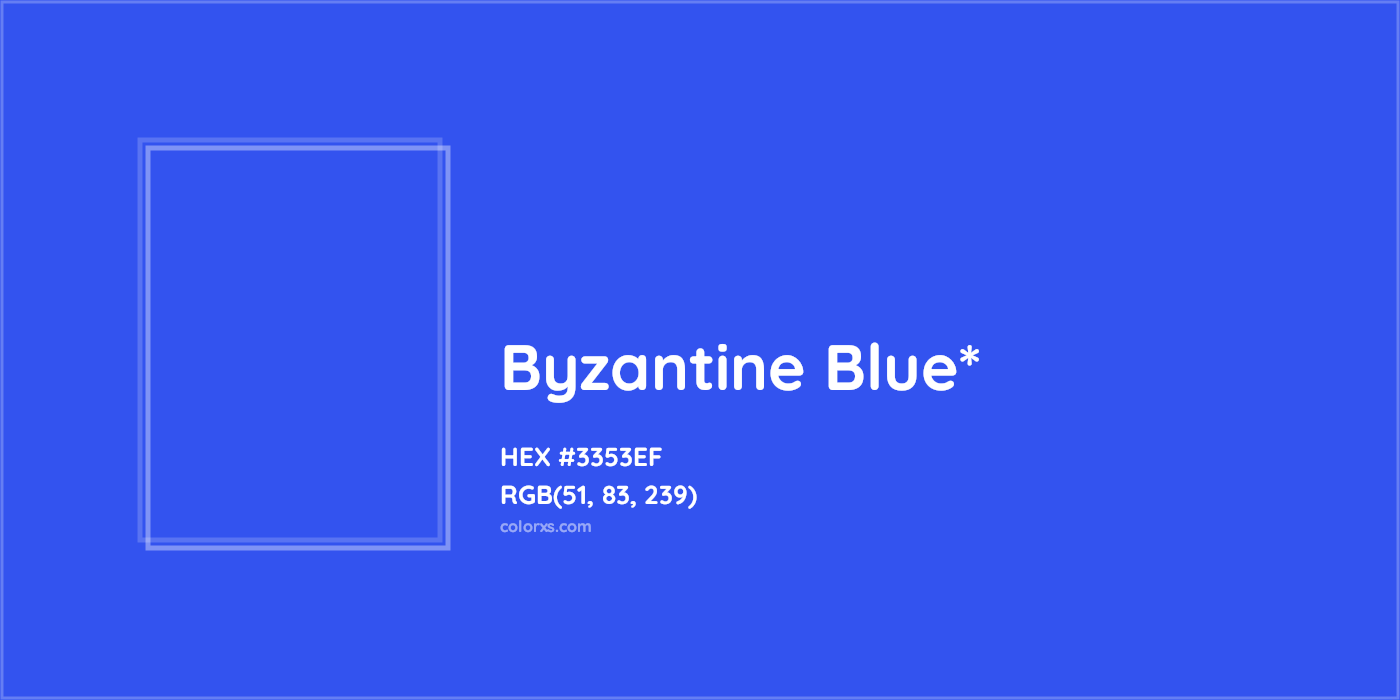 HEX #3353EF Color Name, Color Code, Palettes, Similar Paints, Images