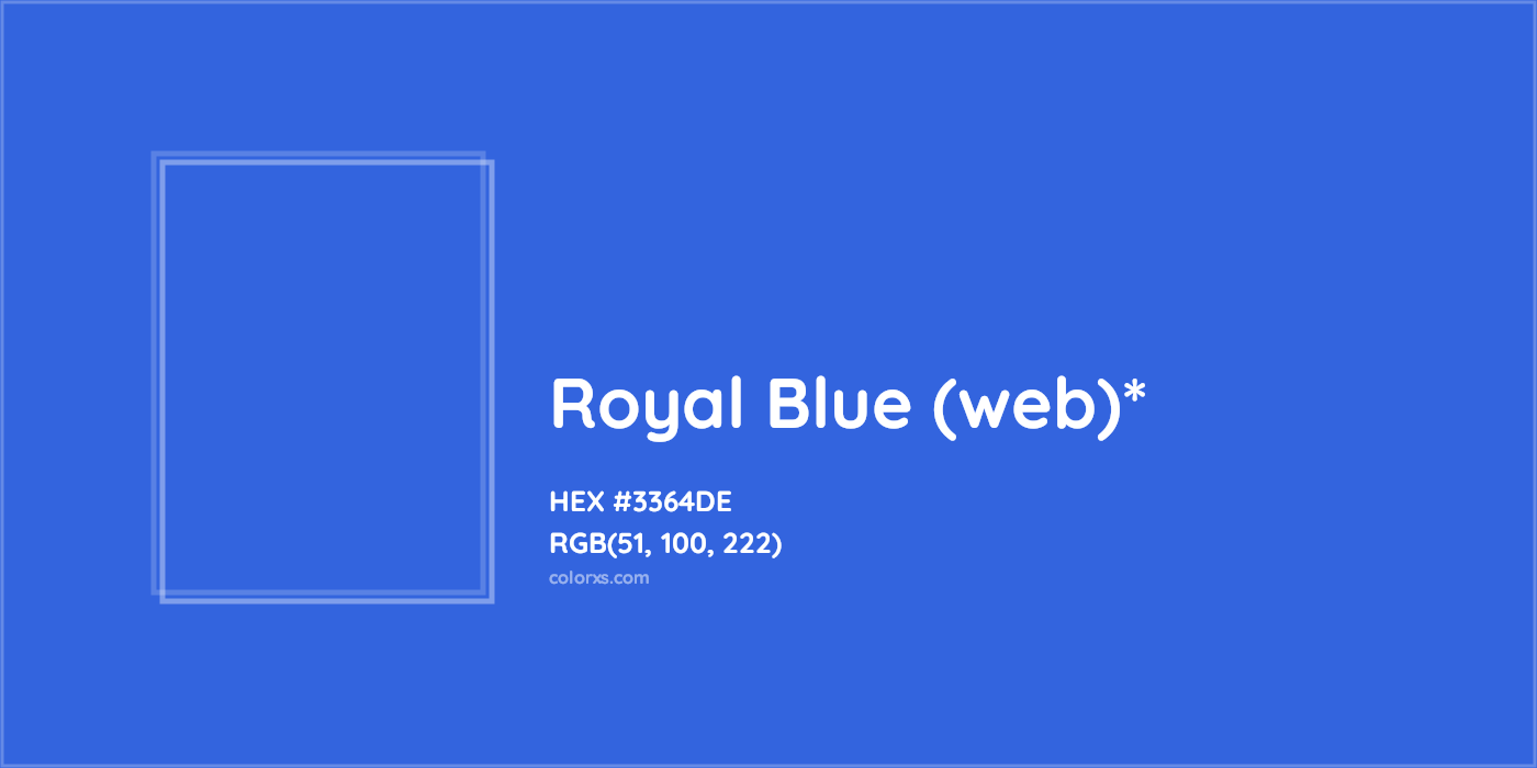 HEX #3364DE Color Name, Color Code, Palettes, Similar Paints, Images