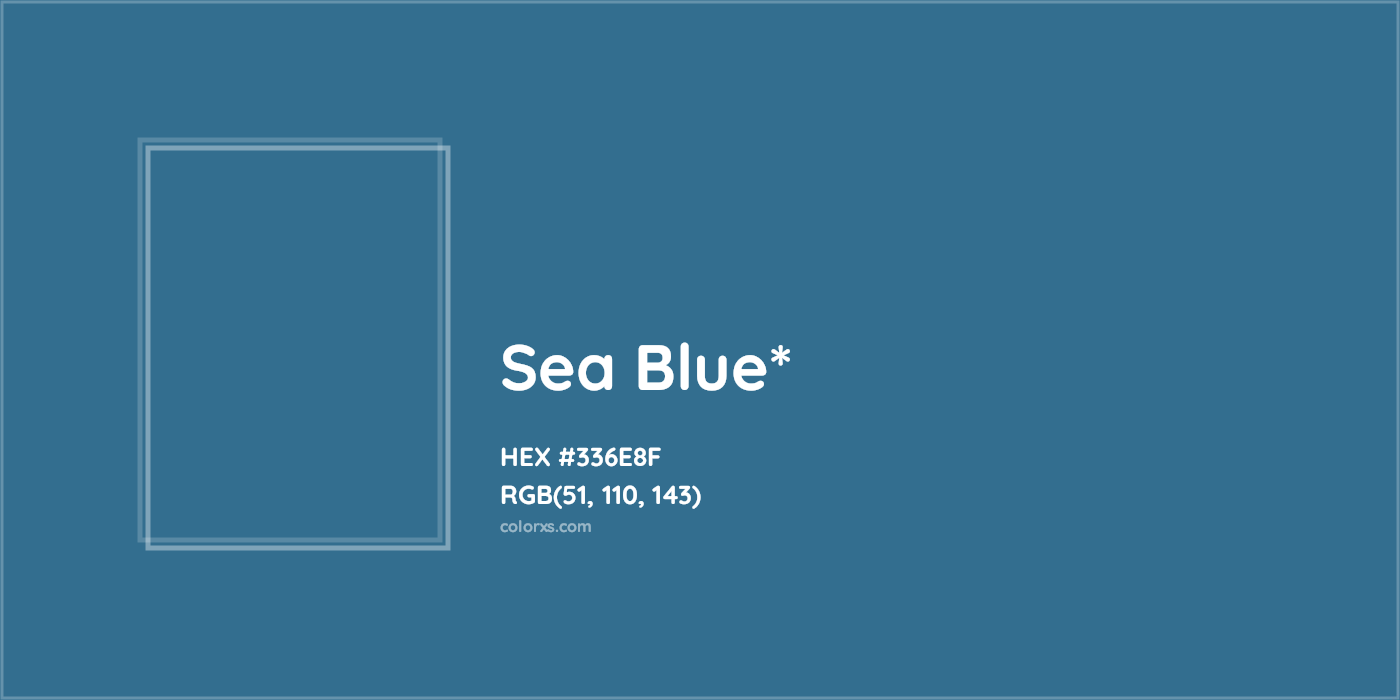 HEX #336E8F Color Name, Color Code, Palettes, Similar Paints, Images