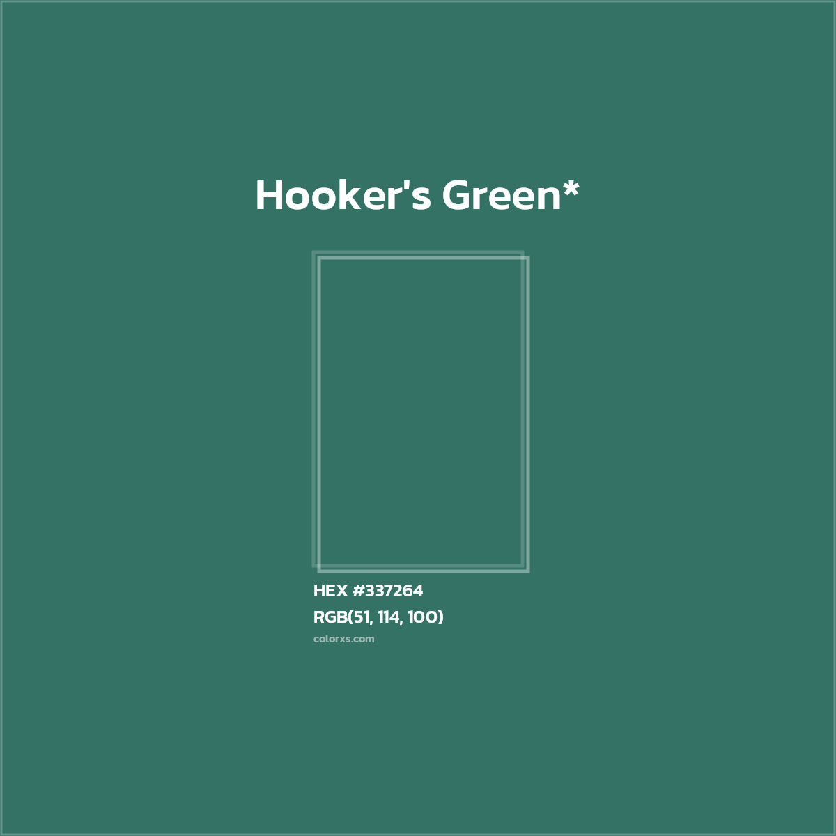 HEX #337264 Color Name, Color Code, Palettes, Similar Paints, Images