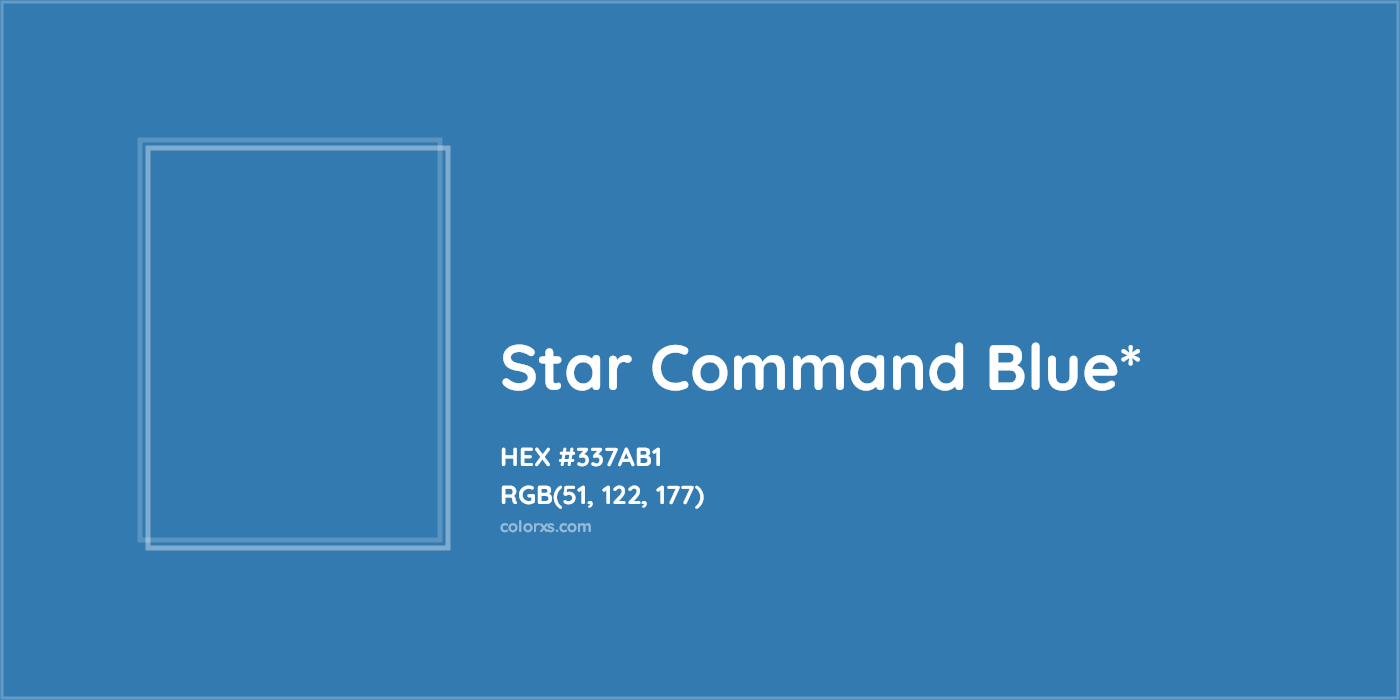 HEX #337AB1 Color Name, Color Code, Palettes, Similar Paints, Images