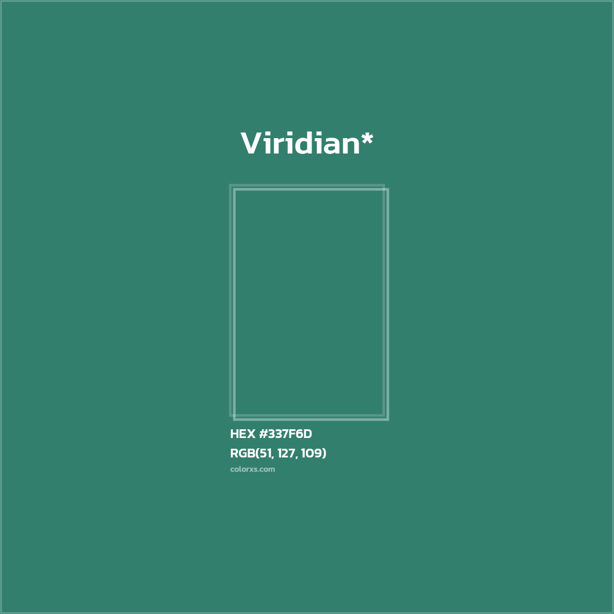 HEX #337F6D Color Name, Color Code, Palettes, Similar Paints, Images