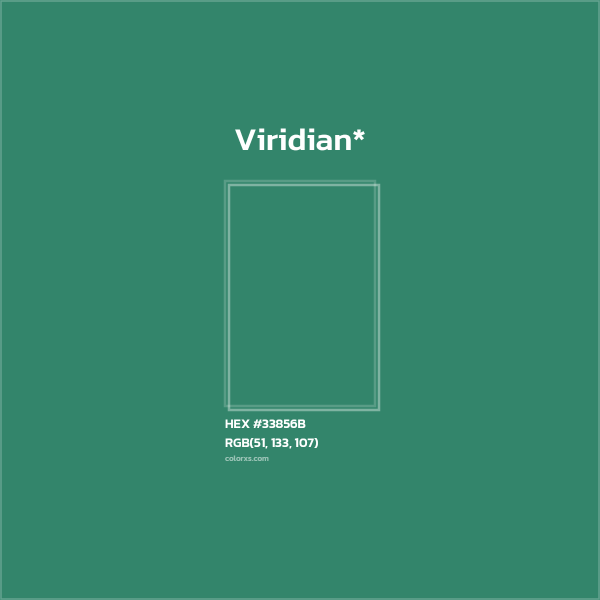 HEX #33856B Color Name, Color Code, Palettes, Similar Paints, Images