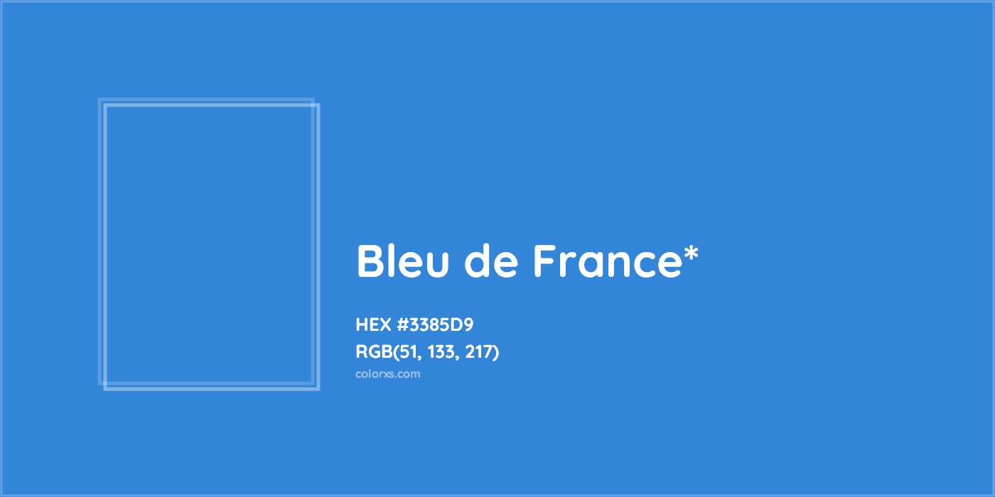 HEX #3385D9 Color Name, Color Code, Palettes, Similar Paints, Images