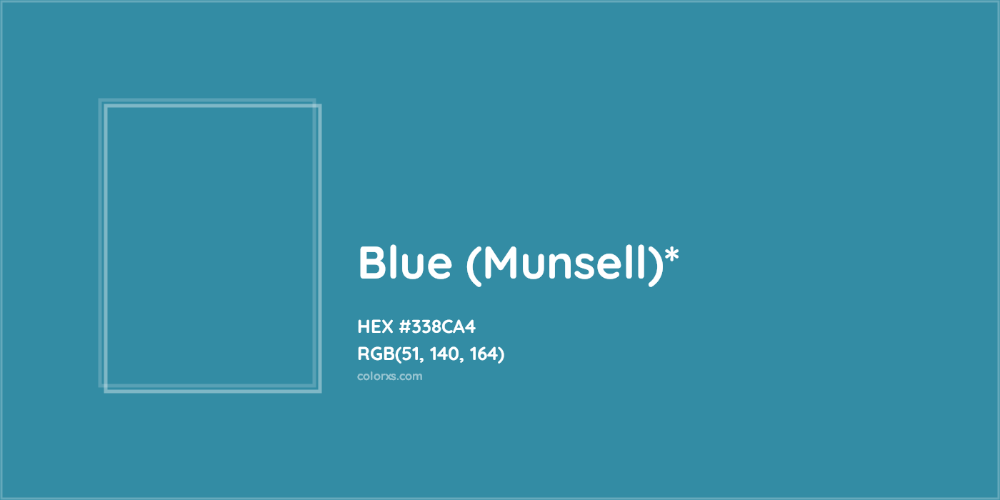HEX #338CA4 Color Name, Color Code, Palettes, Similar Paints, Images