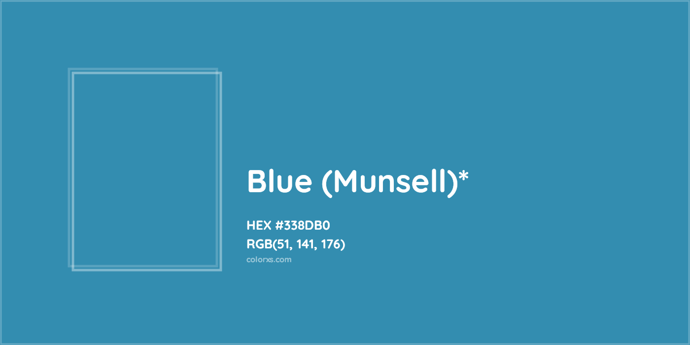 HEX #338DB0 Color Name, Color Code, Palettes, Similar Paints, Images