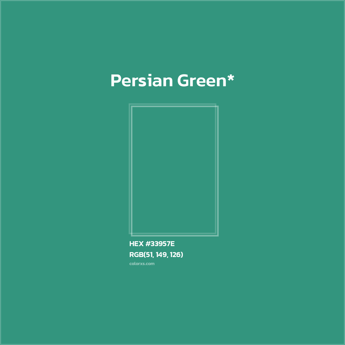 HEX #33957E Color Name, Color Code, Palettes, Similar Paints, Images