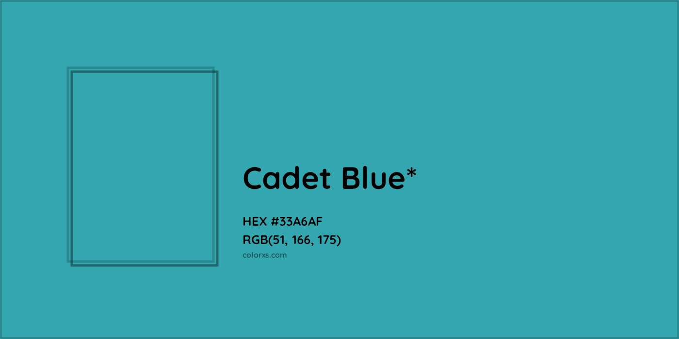 HEX #33A6AF Color Name, Color Code, Palettes, Similar Paints, Images