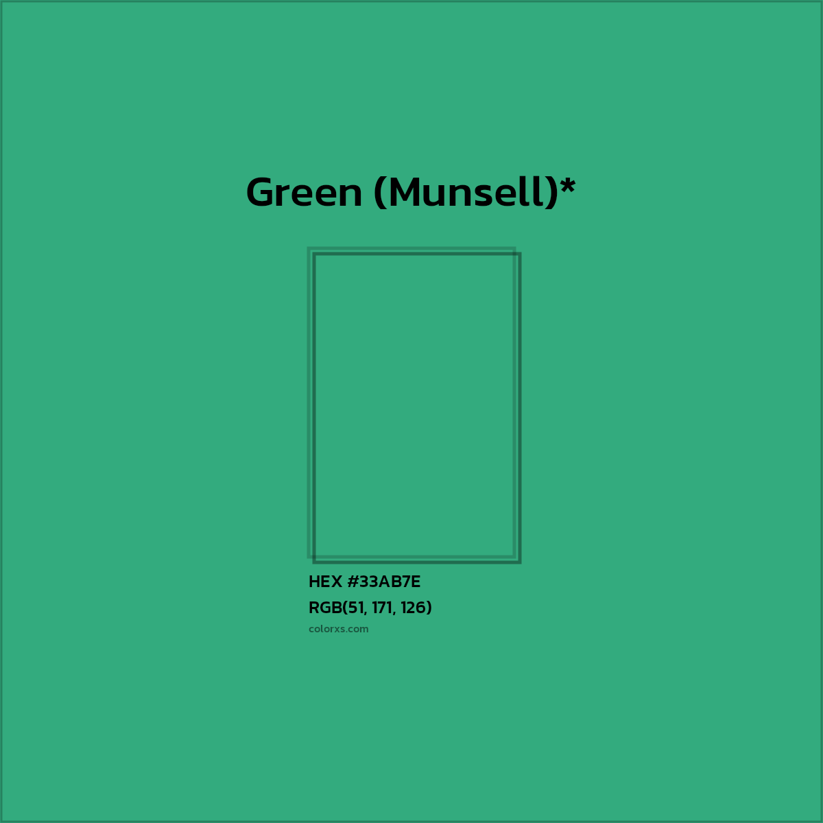 HEX #33AB7E Color Name, Color Code, Palettes, Similar Paints, Images