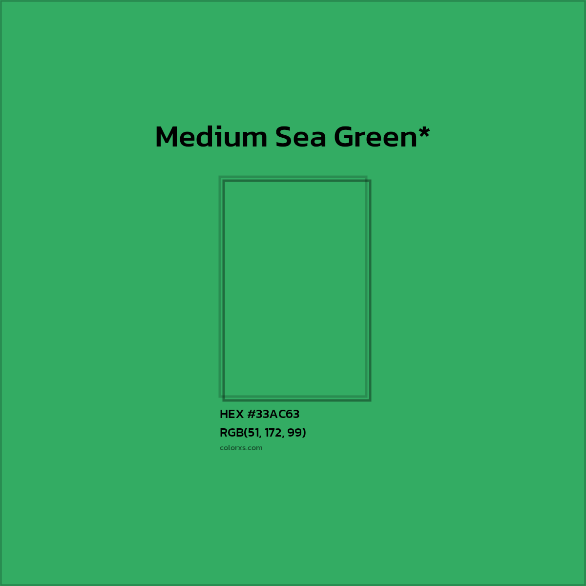 HEX #33AC63 Color Name, Color Code, Palettes, Similar Paints, Images