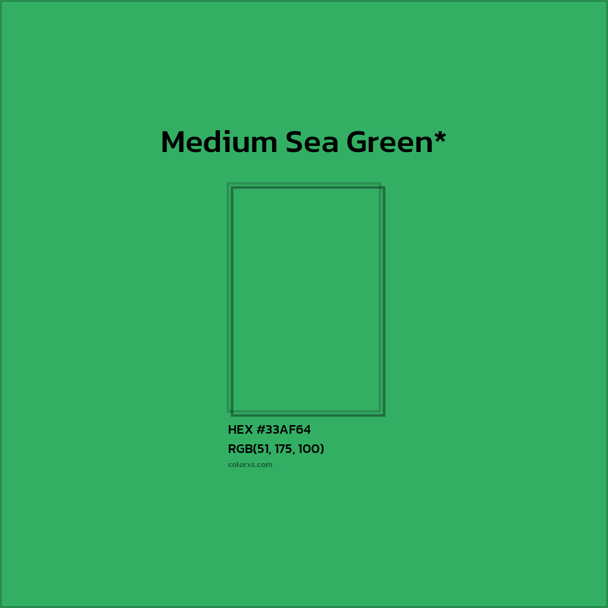 HEX #33AF64 Color Name, Color Code, Palettes, Similar Paints, Images