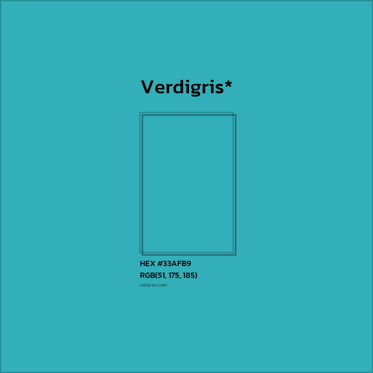 HEX #33AFB9 Color Name, Color Code, Palettes, Similar Paints, Images