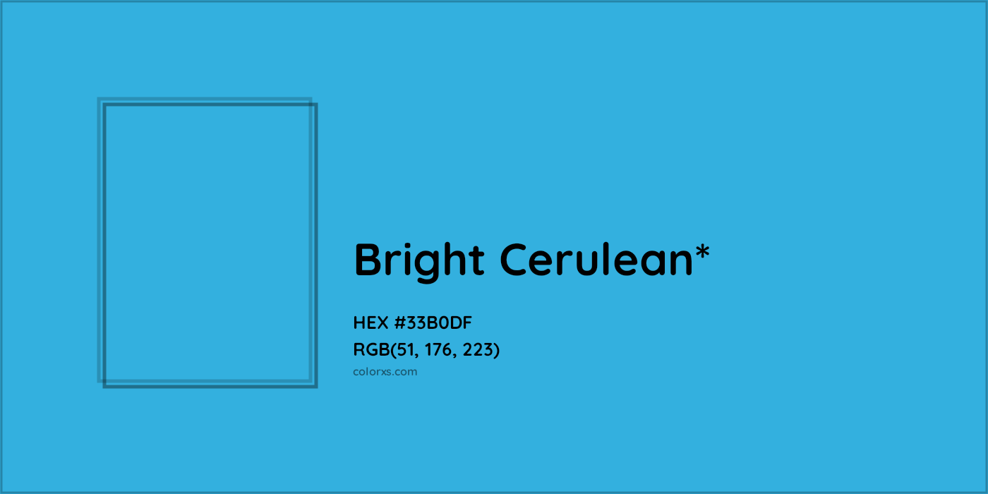 HEX #33B0DF Color Name, Color Code, Palettes, Similar Paints, Images