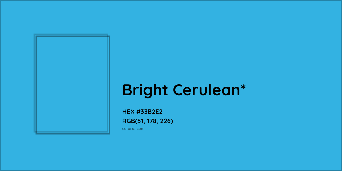HEX #33B2E2 Color Name, Color Code, Palettes, Similar Paints, Images