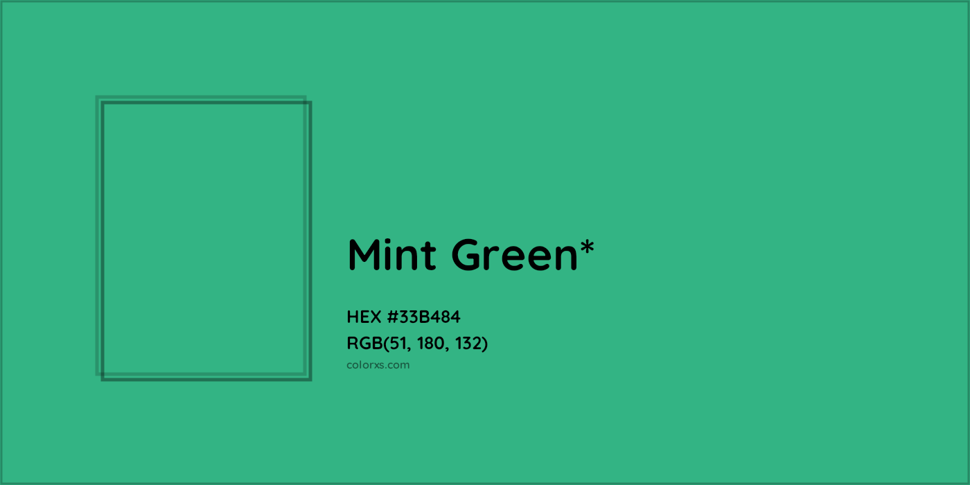 HEX #33B484 Color Name, Color Code, Palettes, Similar Paints, Images